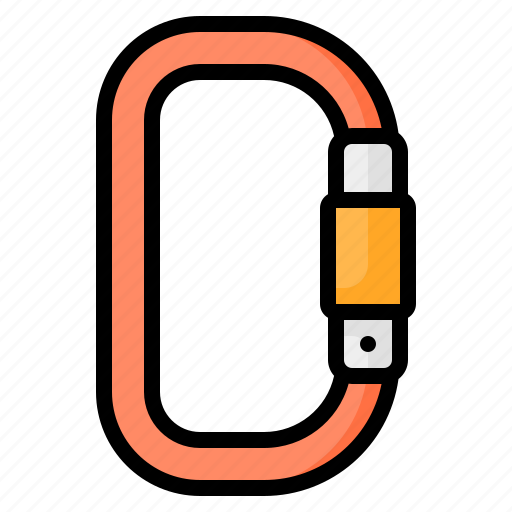 Carabiner, clip, climb, climbing, safety sport, equipment icon - Download on Iconfinder