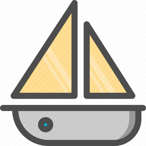 Boat, sea, ship, wind icon - Download on Iconfinder