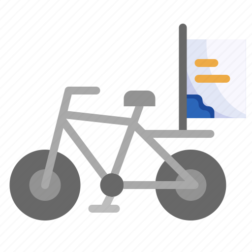 Bike, outdoor, advertisement, transportation, marketing icon - Download on Iconfinder