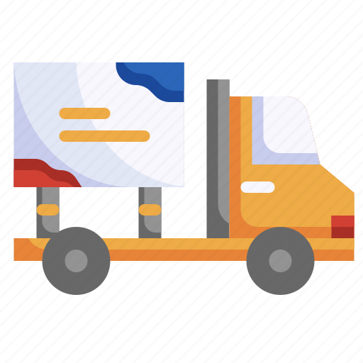 Moving, turck, transport, banner, outdoor, advertising icon - Download on Iconfinder