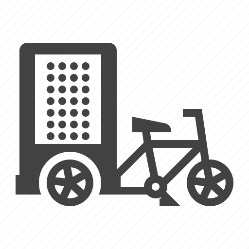 Ad, advertisement, advertising, bicycle, transit icon - Download on Iconfinder
