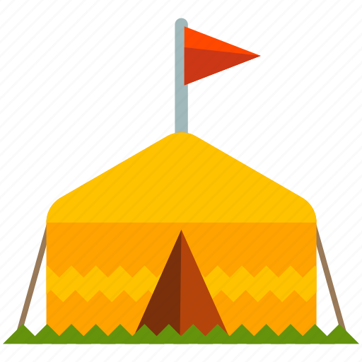 Camp, camping, tent, travel, outdoors, accommodation icon - Download on Iconfinder