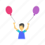 balloon, balloons, celebrate, celebration, child, colorful, happy 