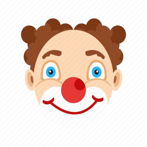 Cartoon, clown, clowns, face, funny, hair, wig icon - Download on Iconfinder