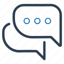 chat, conversation, discussion, speech bubbles