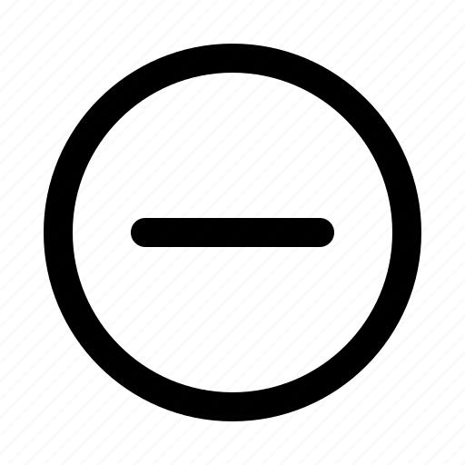 Circle, delete, minimize, minus, remove icon - Download on Iconfinder