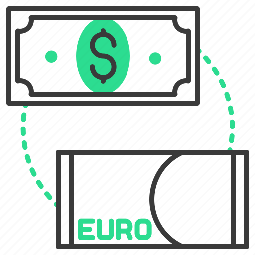 Dollar, euro, exchange, finance, money icon - Download on Iconfinder