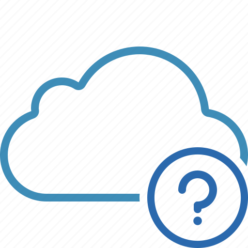 Blue, cloud, help, network, storage, weather icon - Download on Iconfinder