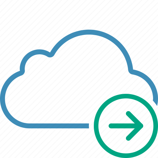 Blue, cloud, network, next, storage, weather icon - Download on Iconfinder