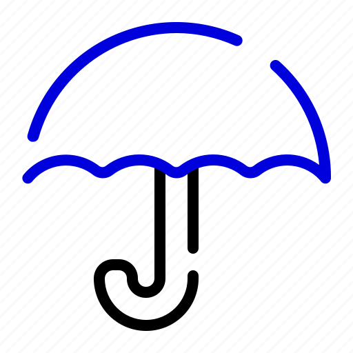 Umbrella, rain, weather, forecast, cloud, summer, protection icon - Download on Iconfinder