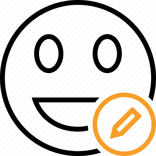 Edit, emoticon, emotion, face, laugh, smile icon - Download on Iconfinder