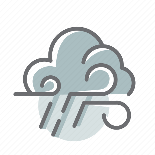 Weather, cloud, wind, rain, cloudy icon - Download on Iconfinder