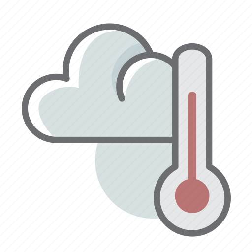 Weather, cloud, thermometer, forecast, temperature icon - Download on Iconfinder
