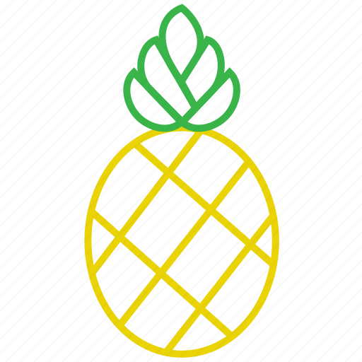 Food, fruit, outline, pineapple icon - Download on Iconfinder