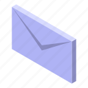 outsource, mail, isometric