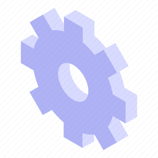 Outsource, gear, task, isometric icon - Download on Iconfinder