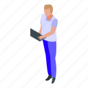 young, programmer, isometric