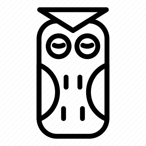 Bird, front, logo, nature, owl, sleeping, view icon - Download on Iconfinder