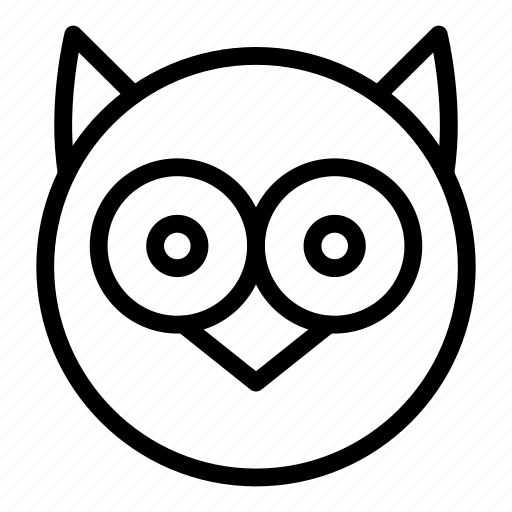 Animal, bird, entity, face, head, owl, round icon - Download on Iconfinder