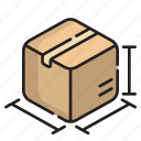 package, delivery, dimension, perspective, geometric, construction, box, engineering, reality