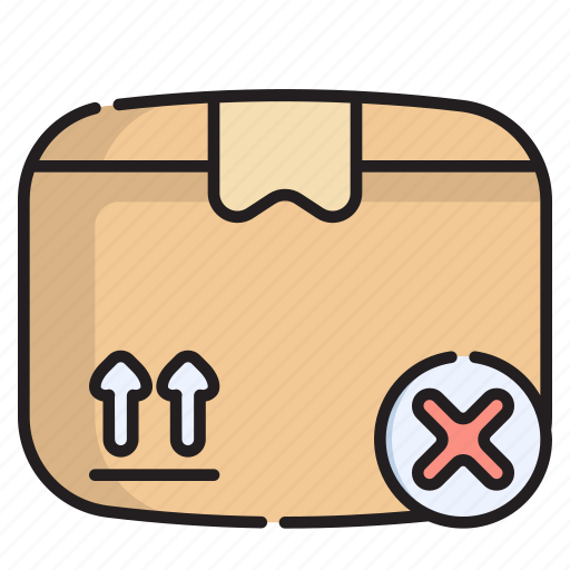 Package, delivery, cancelled, shipping, order, delete, cancel icon - Download on Iconfinder