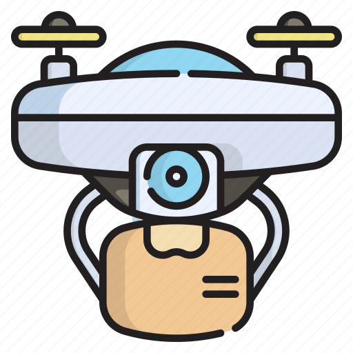 Package, delivery, drone, shipping, copter, cargo, aerial icon - Download on Iconfinder