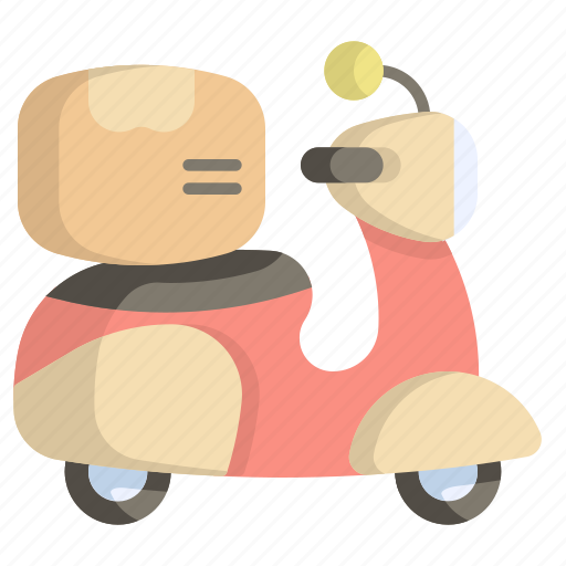 Package, delivery, motorcycle, courier, service, motorbike, express icon - Download on Iconfinder