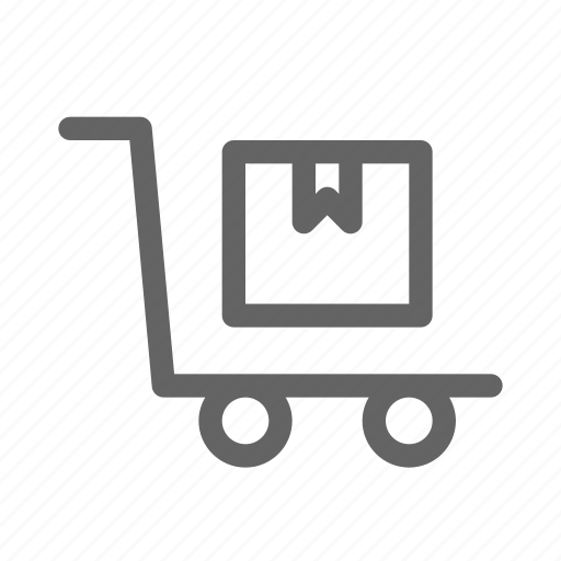Logistic, package, trolley, distribution icon - Download on Iconfinder