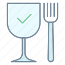 food, safe, glass, fork