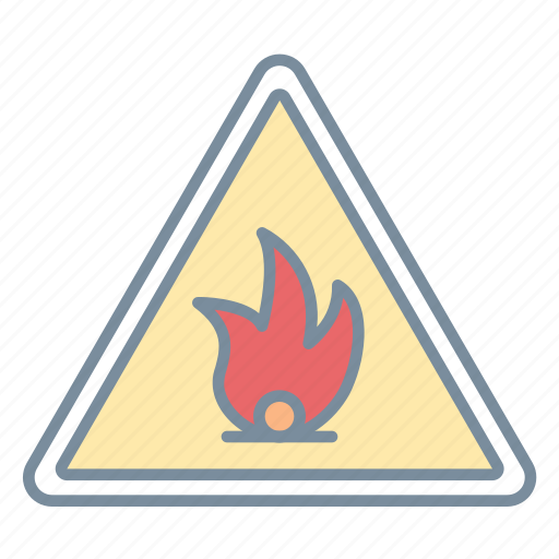 Flammable, flame, warning, burn icon - Download on Iconfinder