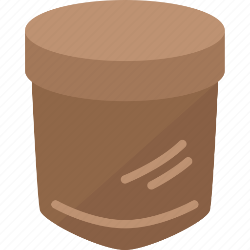 Tub, bucket, cap, package, plastic icon - Download on Iconfinder