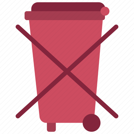 Electrical, waste, logistics, prohibited, bin icon - Download on Iconfinder
