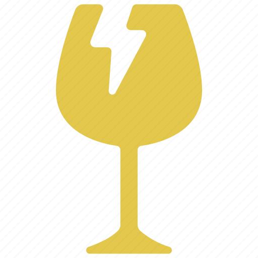 Fragile, logistics, broken, glass, wine icon - Download on Iconfinder