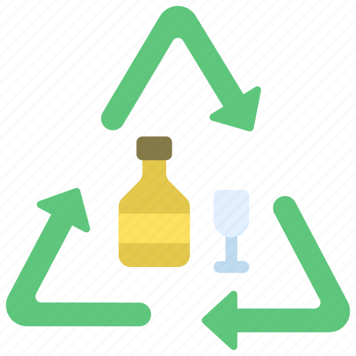 Recycle, glass, logistics, bottle, reuse icon - Download on Iconfinder