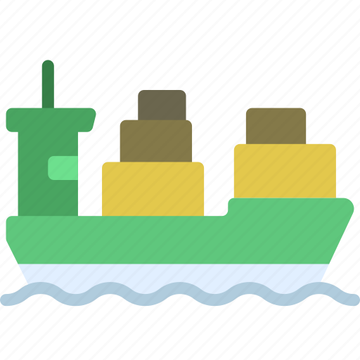 Shipment, logistics, shipping, boat icon - Download on Iconfinder