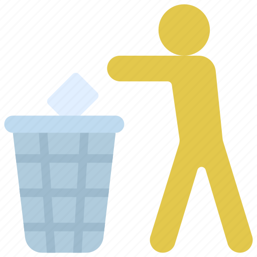 Throw, rubbish, away, logistics, bin, binned icon - Download on Iconfinder