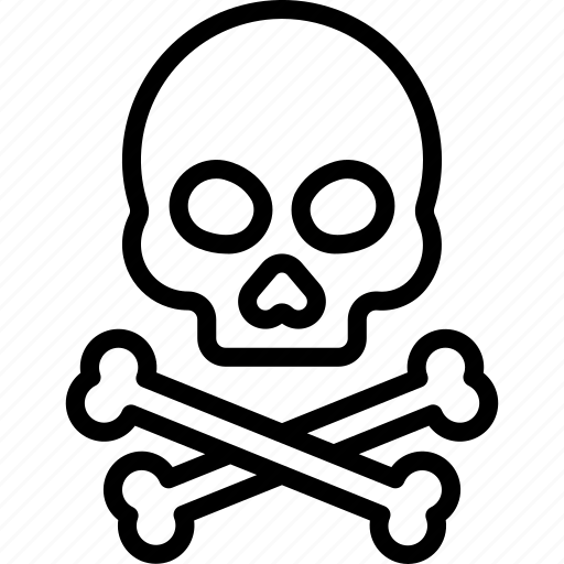 Toxic, logistics, dead, skull, crossbones icon - Download on Iconfinder