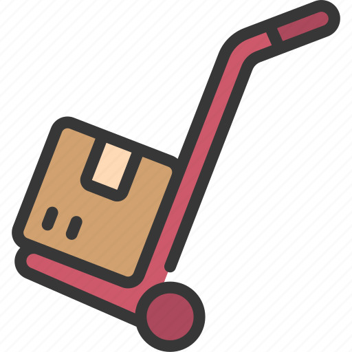 Box, dolly, logistics, package, moving icon - Download on Iconfinder