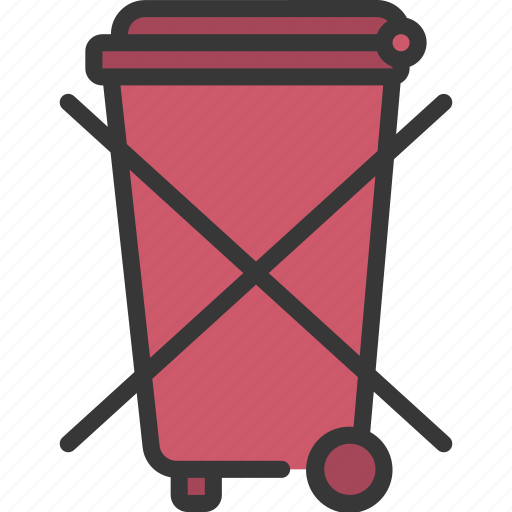 Electrical, waste, logistics, prohibited, bin icon - Download on Iconfinder
