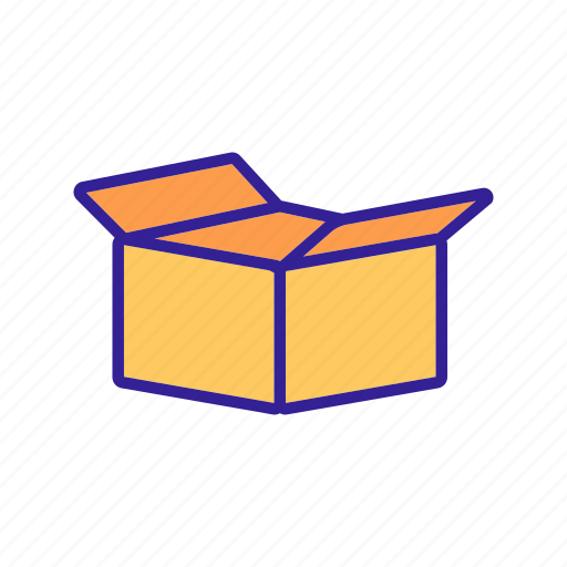 Box, cardboard, cargo, container, open, packaging, shipping icon - Download on Iconfinder
