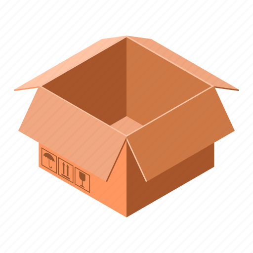 Box, cardboard, isometric, package, packaging, storage icon - Download on Iconfinder