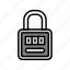 padlock, safe, lock, password, key, privacy 