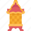pagoda, vintage, lamp, light, outdoor 