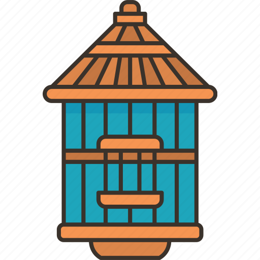 Birdcage, rattan, pagoda, bamboo, garden icon - Download on Iconfinder