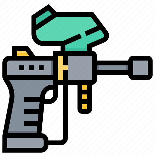 Equipment, gun, marker, paintball, sport icon - Download on Iconfinder