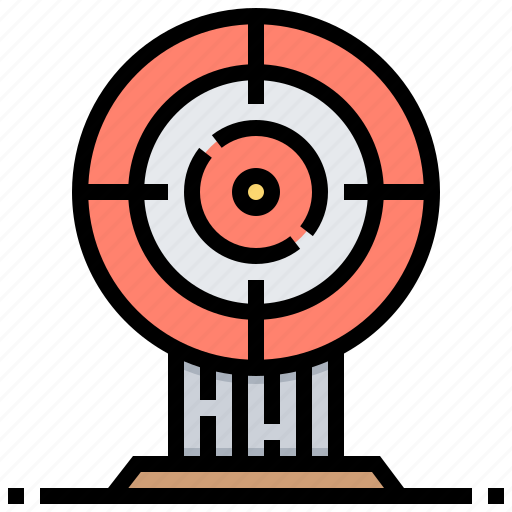 Bullseye, pistol, shooting, sport, target icon - Download on Iconfinder