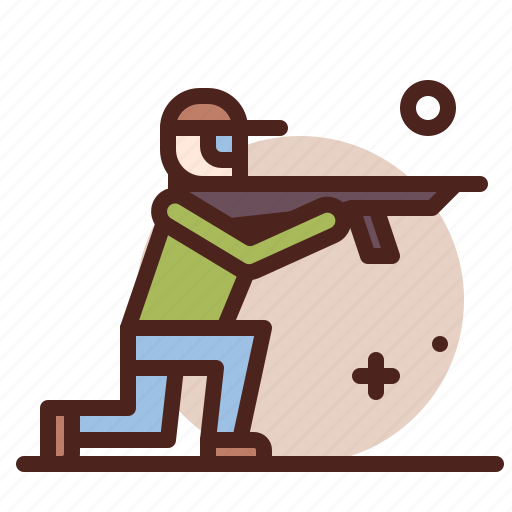 Position, crouch, entertain, hobby, war icon - Download on Iconfinder