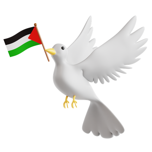 Dove, symbol of peace, harmony, palestine, 3d icon, 3d illustration, 3d render 3D illustration - Free download