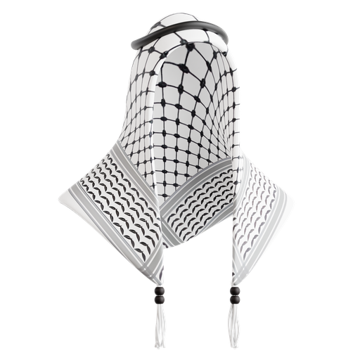 Palestinian, scarf, palestinian scarf, traditional attire, cultural identity, palestine, 3d icon 3D illustration - Free download