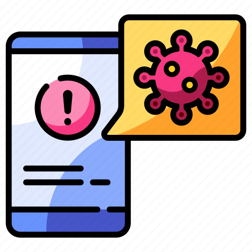 Pandemic, virus, information, application, covid-19, smartphone, notification icon - Download on Iconfinder